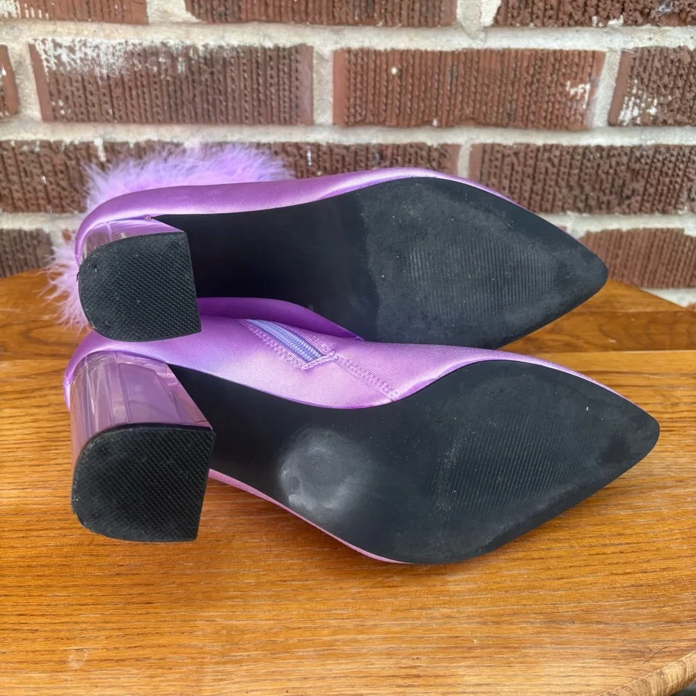 Dolls Kill x Sugar Thrillz Luv Me or Hate Me Lilac Bootie Women’s Size 11 - Picture 4 of 7